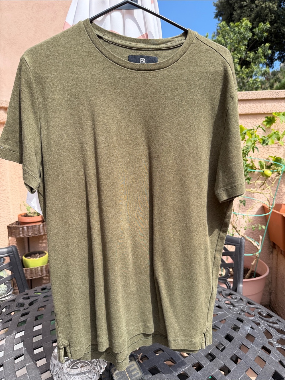 Banana Republic Olive Crewneck Short Sleeve Tee